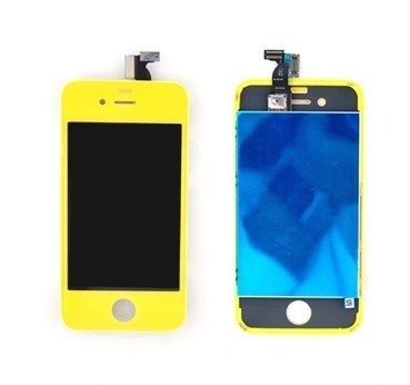 de boa qualidade Conjunto amarelo do toque do LCD da substituição do jogo da conversão das peças do OEM de Iphone 4 de alta qualidade de vendas