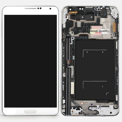 de boa qualidade 5,7 polegadas de painel LCD de Samsung sem quadro para Note3 LCD com branco do digitador de vendas
