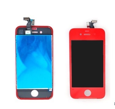 de boa qualidade Peças de reparo de Iphone 4s da cor vermelha do conjunto do digitador do LCD do jogo da conversão de Iphone 4S do telemóvel de vendas