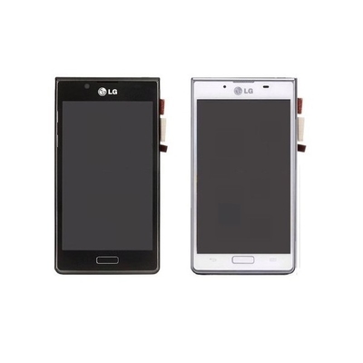 de boa qualidade Preto, branco 4,3 digitador da tela de toque do LG Optimus L7 P700 LCD da polegada com quadro de vendas
