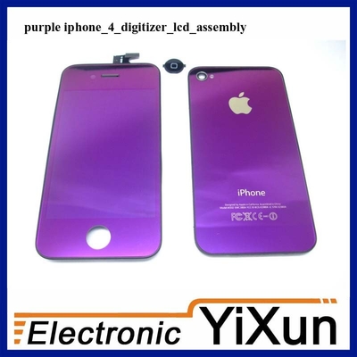 de boa qualidade iPhone 4 LCD com os jogos da recolocação do conjunto do digitador roxos de vendas