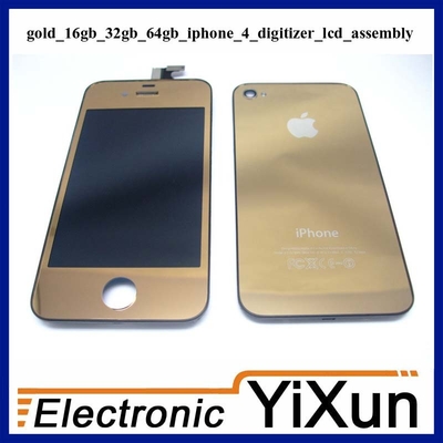 de boa qualidade LCD com peças de ouro IPhone 4 OEM de Kits de substituição de digitalizador de vendas